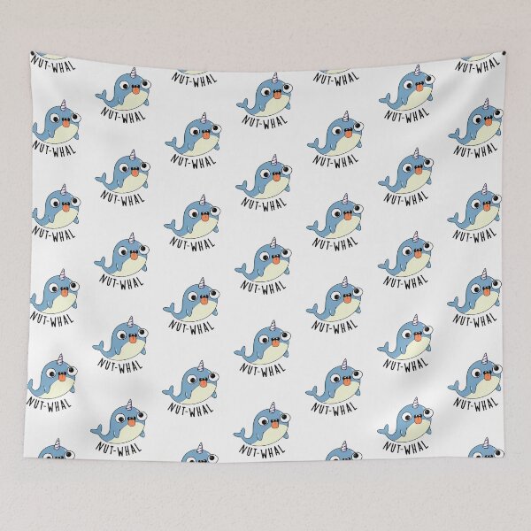 Item preview, Nut-whal Funny Narwhal Pun  designed and sold by punnybone.