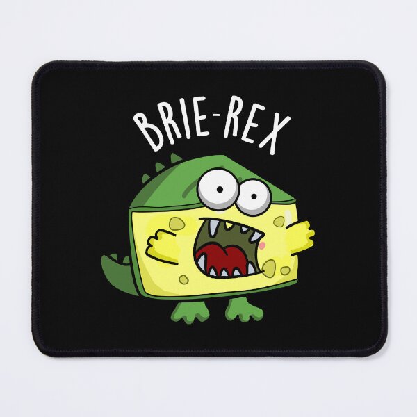 Item preview, Brie-rex Funny Cheese Pun (Dark BG) designed and sold by punnybone.