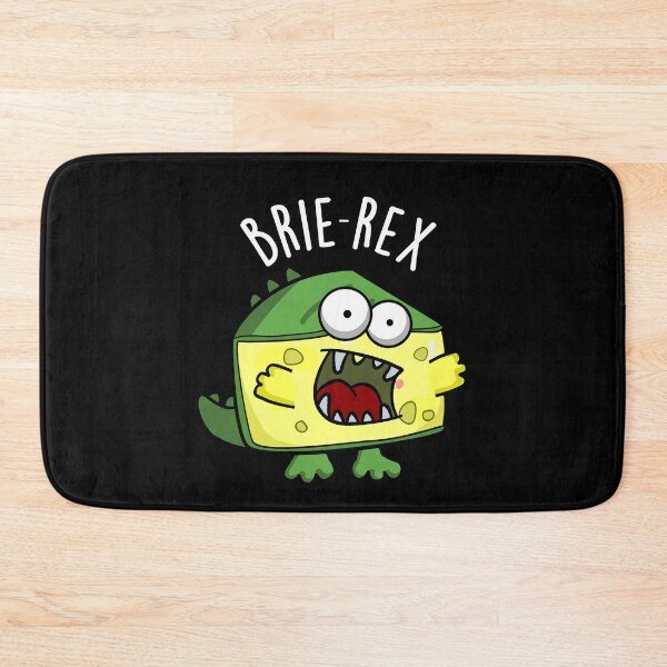 Item preview, Brie-rex Funny Cheese Pun (Dark BG) designed and sold by punnybone.