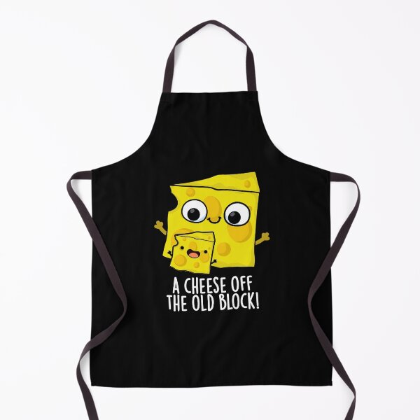 Item preview, Cheese Of The Old Block Funny Food Pun (Dark BG) designed and sold by punnybone.