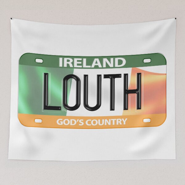 Item preview, Louth Ireland Irish USA Canada License Plate designed and sold by REAL IRISH GIFTS.