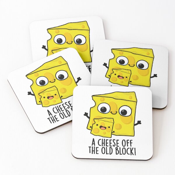 Item preview, Cheese Of The Old Block Funny Food Pun  designed and sold by punnybone.