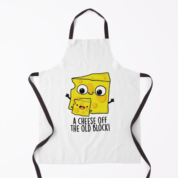 Item preview, Cheese Of The Old Block Funny Food Pun designed and sold by punnybone.