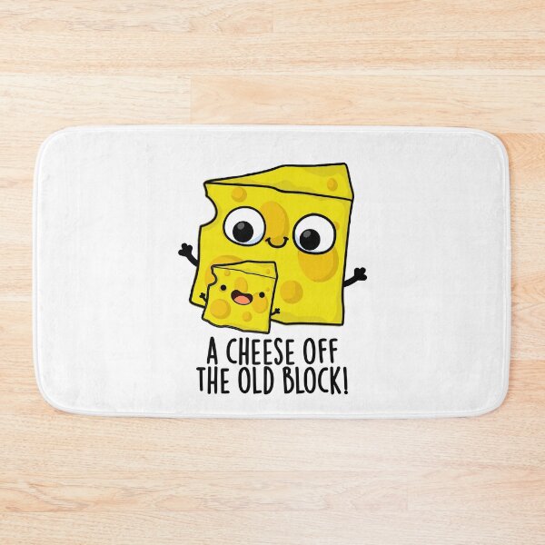 Item preview, Cheese Of The Old Block Funny Food Pun  designed and sold by punnybone.