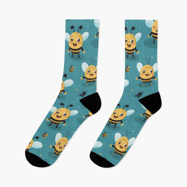 Item preview, Smiling Bees Pattern designed and sold by scootyshop.