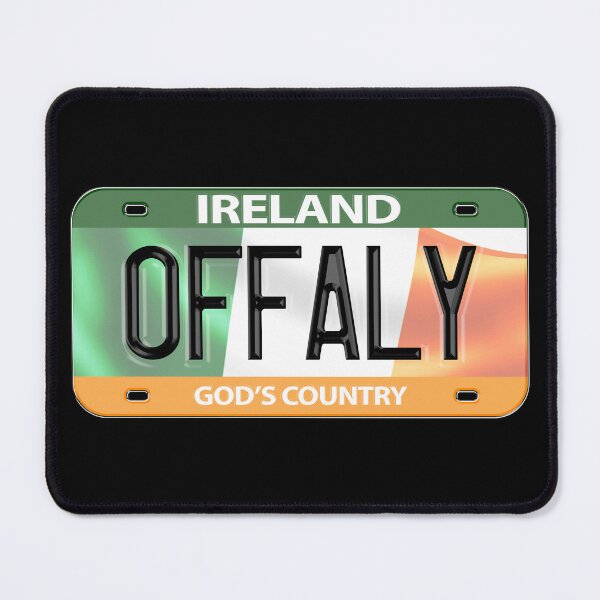 Item preview, Offaly Ireland Irish USA Canada License Plate designed and sold by REAL IRISH GIFTS.