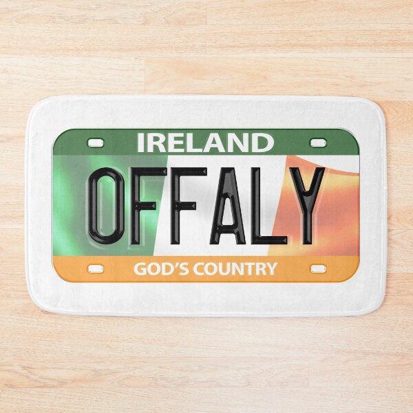 Item preview, Offaly Ireland Irish USA Canada License Plate designed and sold by REAL IRISH GIFTS.