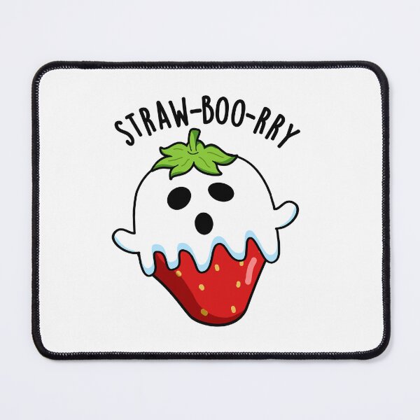 Item preview, Straw-boo-rry Funny Strawberry Pun designed and sold by punnybone.