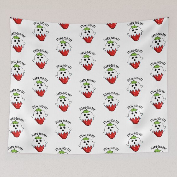Item preview, Straw-boo-rry  Funny Strawberry Pun  designed and sold by punnybone.