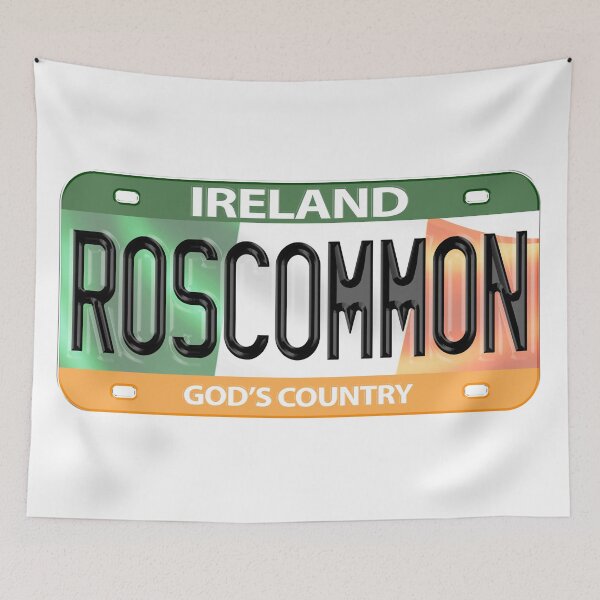Item preview, Roscommon Ireland Irish USA Canada License Plate designed and sold by REAL IRISH GIFTS.