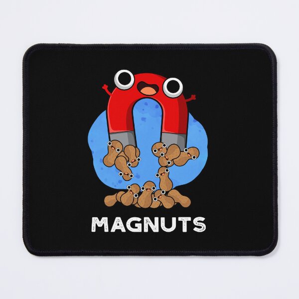 Item preview, Mag-nuts Funny Magnet Pun (Dark BG) designed and sold by punnybone.