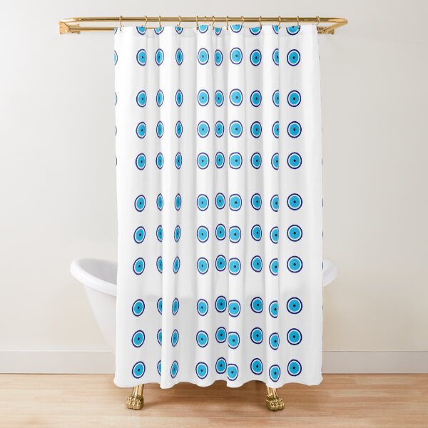 Shower Curtains/Evil Eye Shower Curtain/Fabric oShower Curtain/Evil Eye Curtain/ Eye Shower Curtain/Blue Eye/Bath store Decor/Home And Living