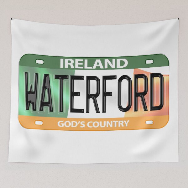 Item preview, Waterford Ireland Irish USA Canada License Plate designed and sold by REAL IRISH GIFTS.