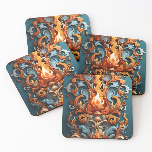 Item preview, Regal Inferno: Rococo Flame Symphony designed and sold by WAUZ.