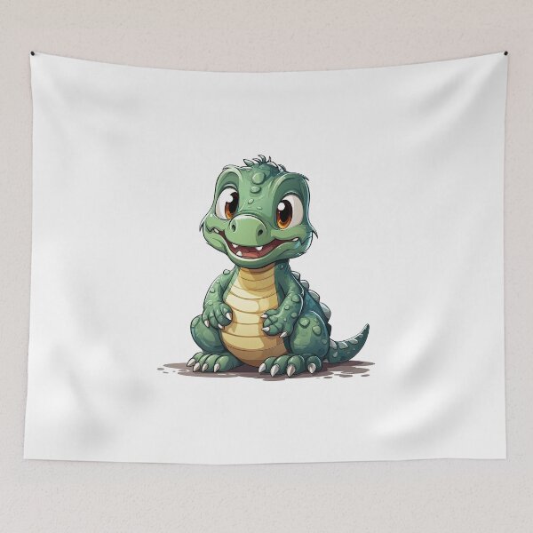 Item preview, Green Alligator  Sitting On Ground  designed and sold by Mohammed Sohail Khan.