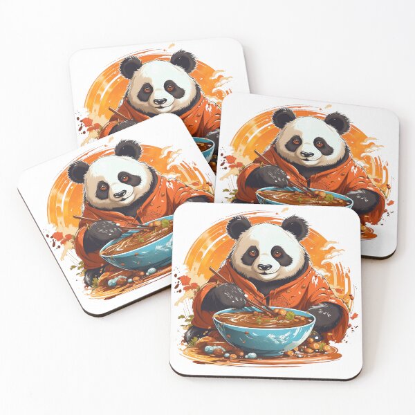 Item preview, Panda eating soup designed and sold by VirtualArtGuy.