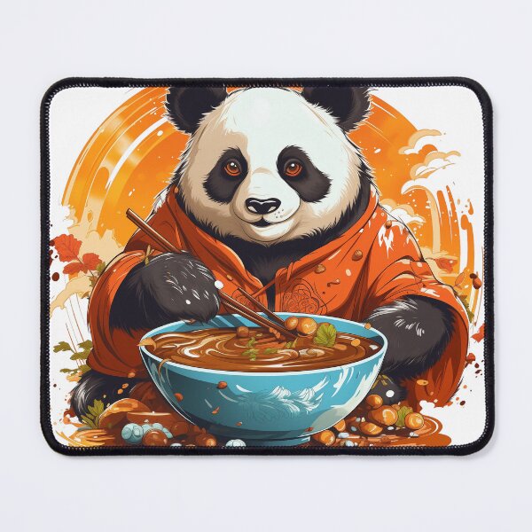 Item preview, Panda eating soup designed and sold by VirtualArtGuy.