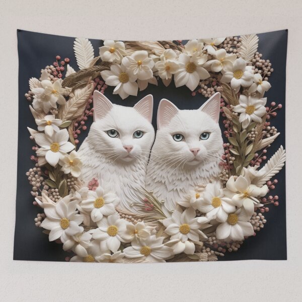 Item preview, Cats In Dogwoods designed and sold by NDMDesignStudio.