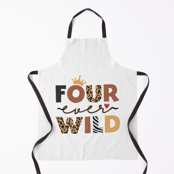 Item preview, Leopard Girl 4th birthday Four Ever Wild 4 year old Awesome designed and sold by clothesy7.