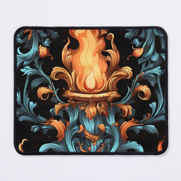 Item preview, Rococo Ember Waltz: Dancing Flames designed and sold by WAUZ.
