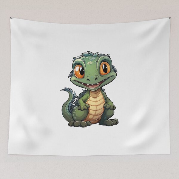 Item preview, Green Alligator  Sitting On Ground  designed and sold by Mohammed Sohail Khan.