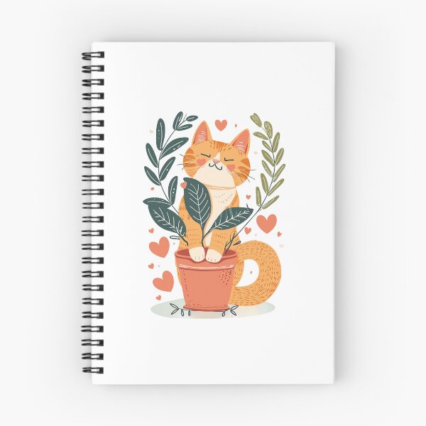 Item preview, An orange cat enjoying your precious plant designed and sold by Plant-shop.