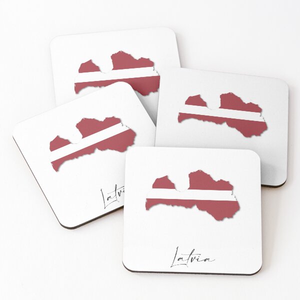 Item preview, Latvia Country Map and Flag Riga Europe designed and sold by dk-design85.