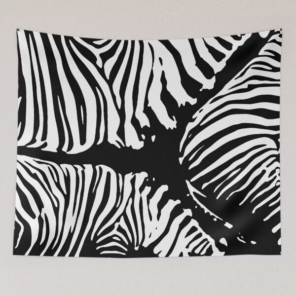 Item preview, Patrón de camuflaje de cebra: blanco y negro designed and sold by Quooki.