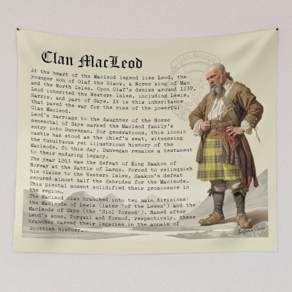 Item preview, MacLeod Scottish Clan History  designed and sold by BagTown Clans.