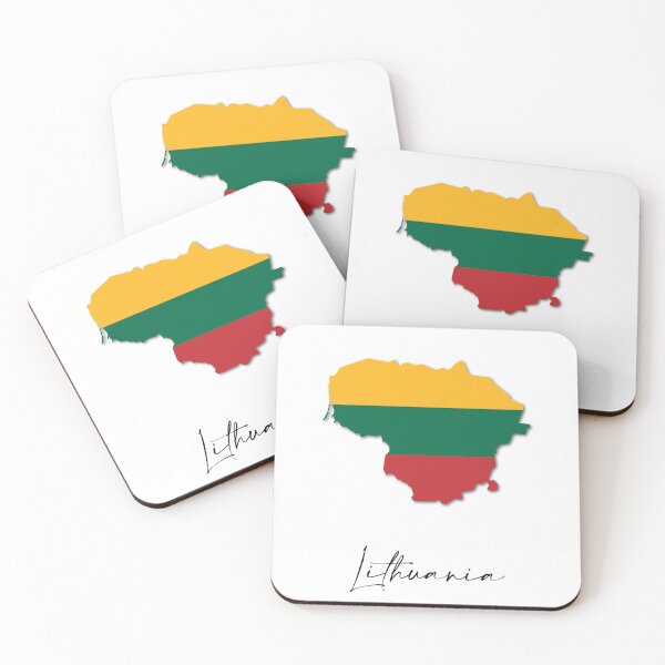 Item preview, Lithuania Country Map and Flag Vilnius Europe designed and sold by dk-design85.
