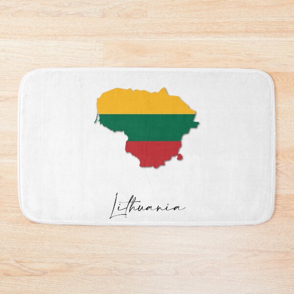 Item preview, Lithuania Country Map and Flag Vilnius Europe designed and sold by dk-design85.