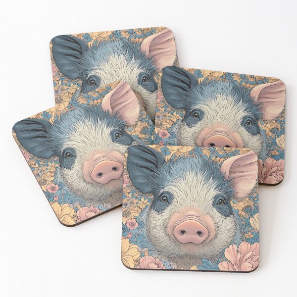 Item preview, Flower Crown Porker designed and sold by Retro Type.