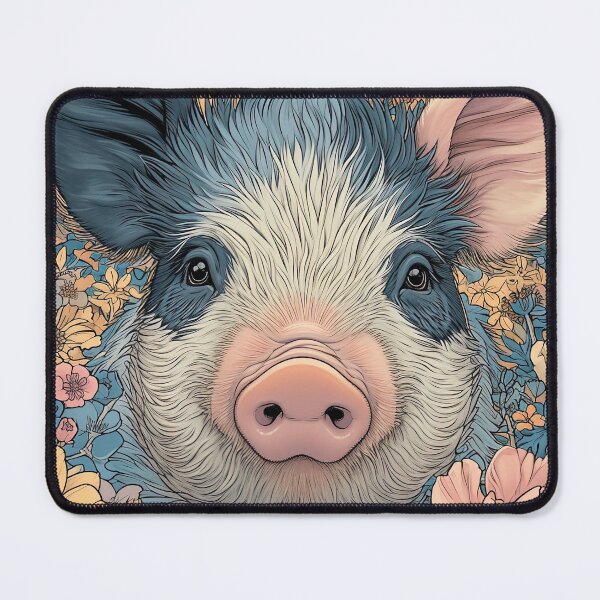 Item preview, Flower Crown Porker designed and sold by Retro Type.