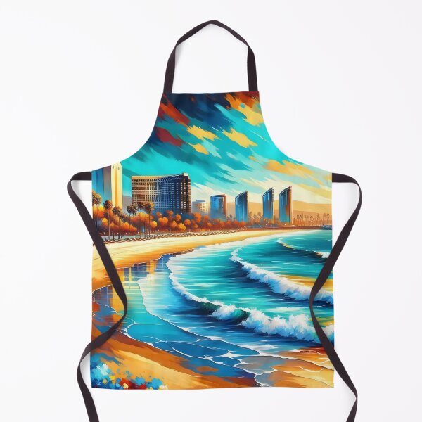 Item preview, San Diego Sunset Bliss - Vibrant Beach Canvas Art designed and sold by ElLocoMus.