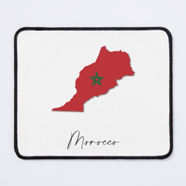 Item preview, Morocco Country Map and Flag Rabat Africa designed and sold by dk-design85.