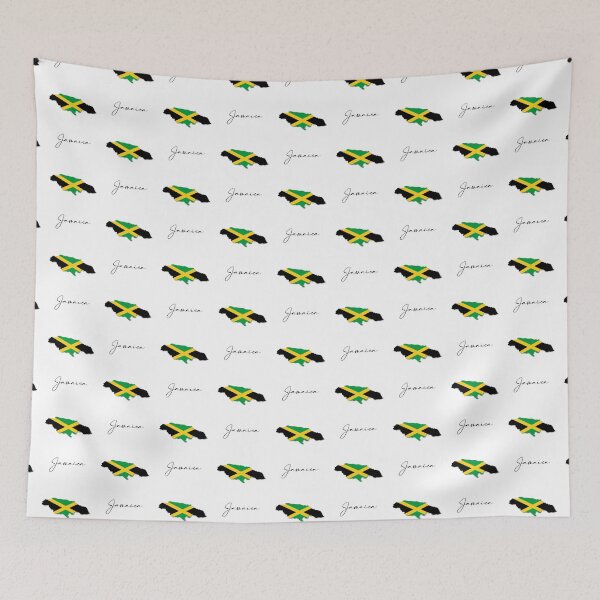Item preview, Jamaica Country Map and Flag Caribbean Central America designed and sold by dk-design85.