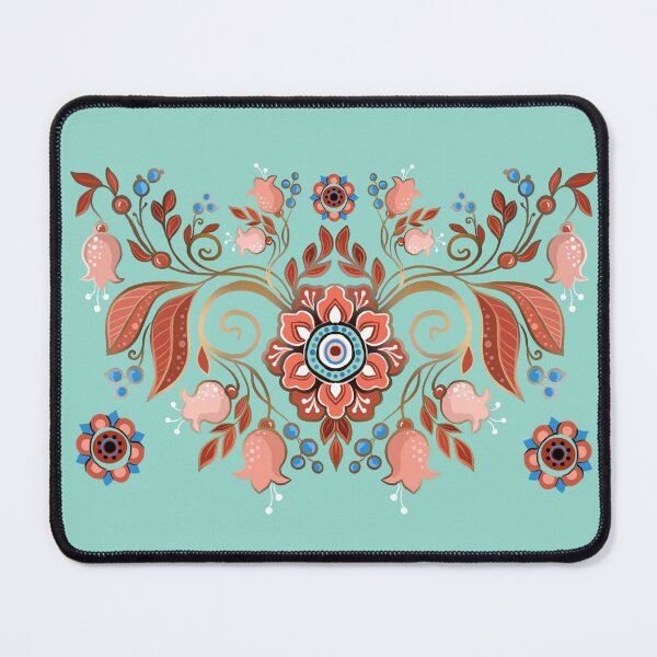 Item preview, Folk, spring flowers,  lilies of the valley  and  berries designed and sold by Hennagirl.