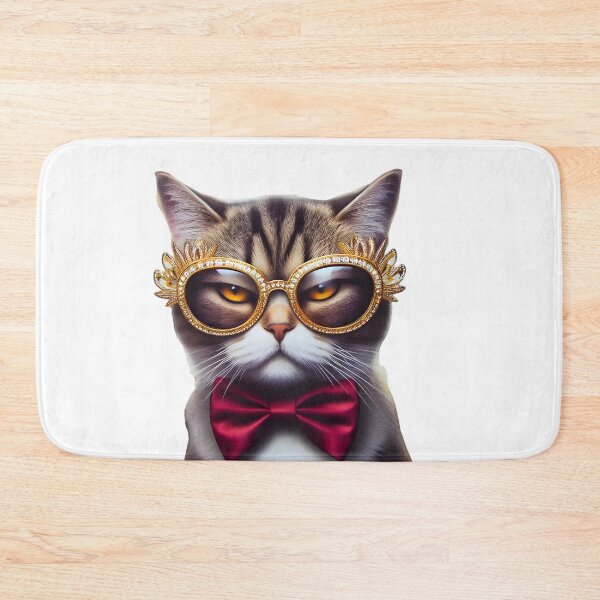 Item preview, Sunglass Sass: Feline Majesty Unleashed designed and sold by AI-Only Creations.