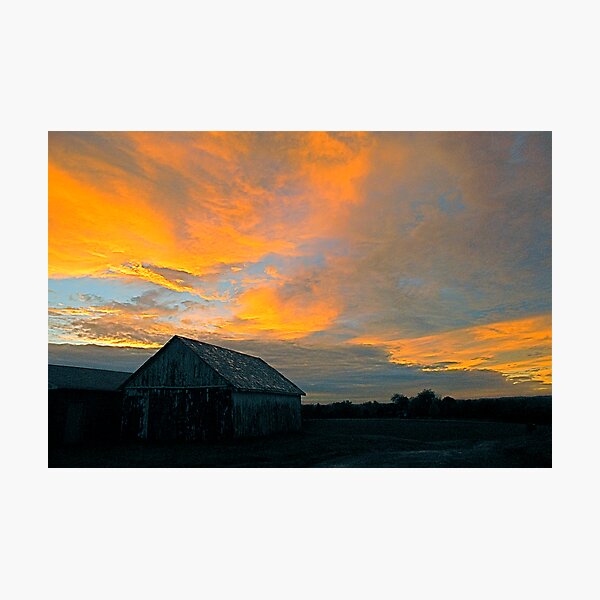 Oakdale, PA - Another sunset from the hill Photographic Print