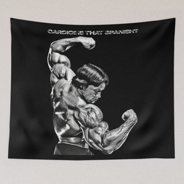 Item preview, Cardio!! is that Spanish? Arnold Schwarzenegger Fan art designed and sold by HuzaifaNaveedh.