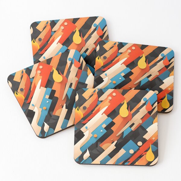 Item preview, Abstract Inferno: Suprematism Blaze designed and sold by WAUZ.