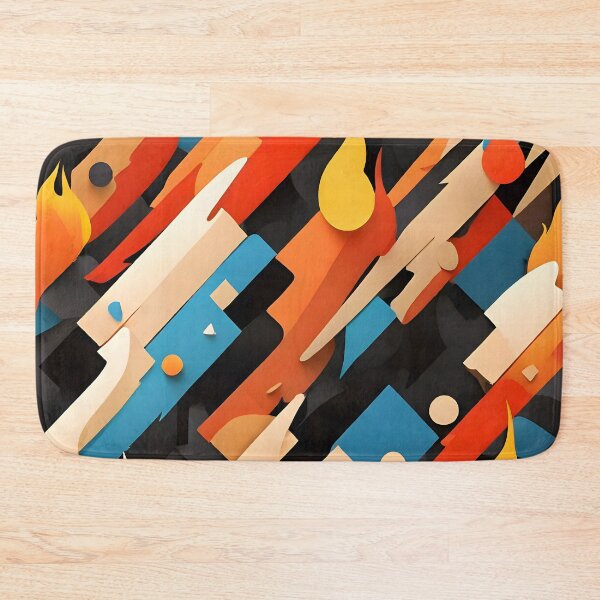 Item preview, Abstract Inferno: Suprematism Blaze designed and sold by WAUZ.