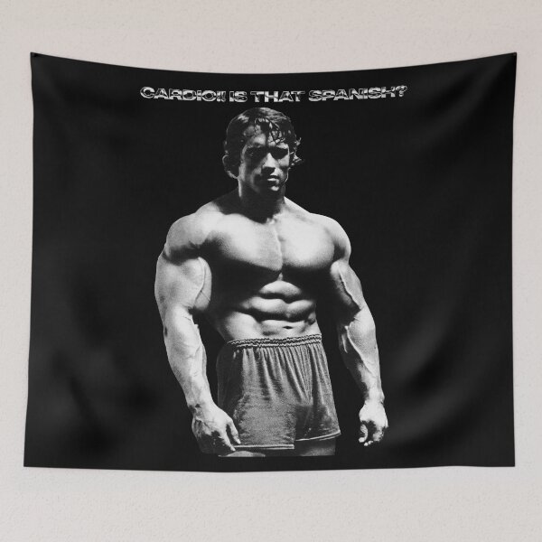 Item preview, Cardio!! is that Spanish? Arnold Schwarzenegger Fan art designed and sold by HuzaifaNaveedh.