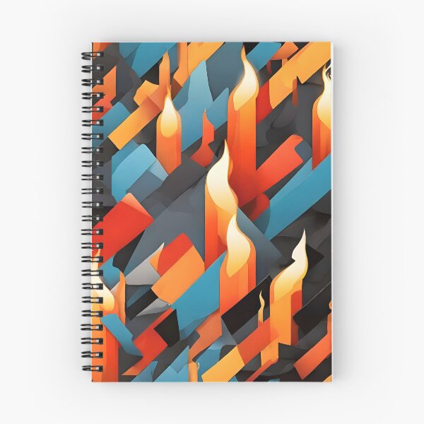 Item preview, Dynamic Flames: Suprematism Fusion designed and sold by WAUZ.