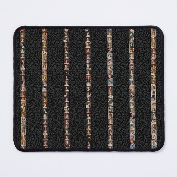 Item preview, Painted Ladies – Antique Portraits - All Black Stripes designed and sold by SageFolio.