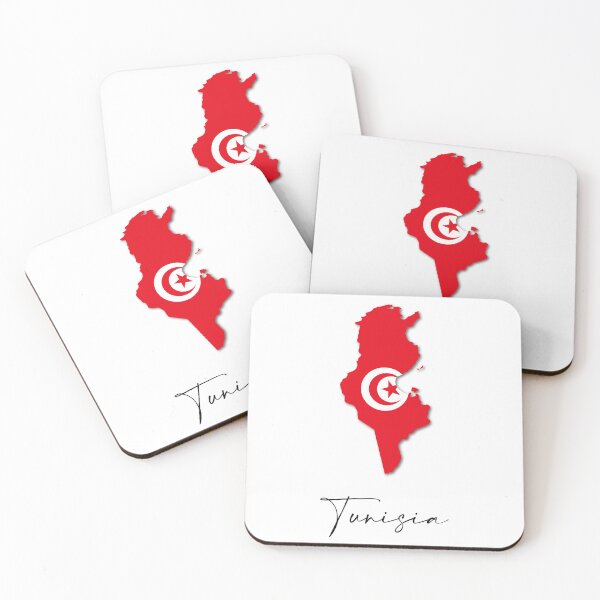 Item preview, Tunisia Country Map and Flag Tunis Africa designed and sold by dk-design85.