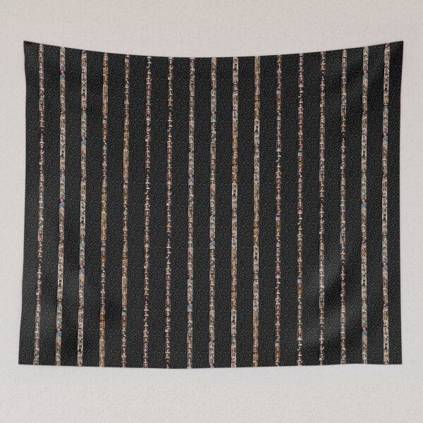 Item preview, Painted Ladies – Antique Portraits - All Black Stripes designed and sold by SageFolio.