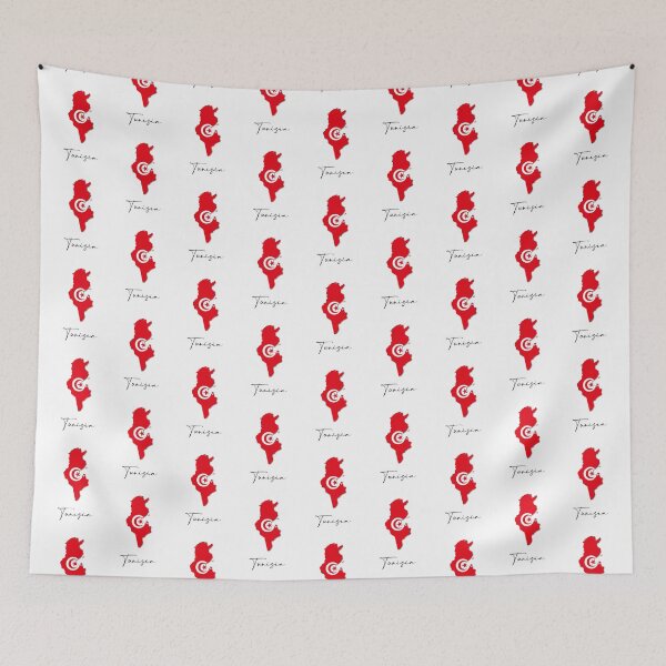 Item preview, Tunisia Country Map and Flag Tunis Africa designed and sold by dk-design85.