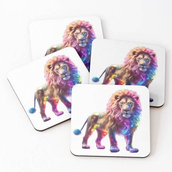 Item preview, Colorful Lion- Glowing Art  designed and sold by GloriousArtSKD.