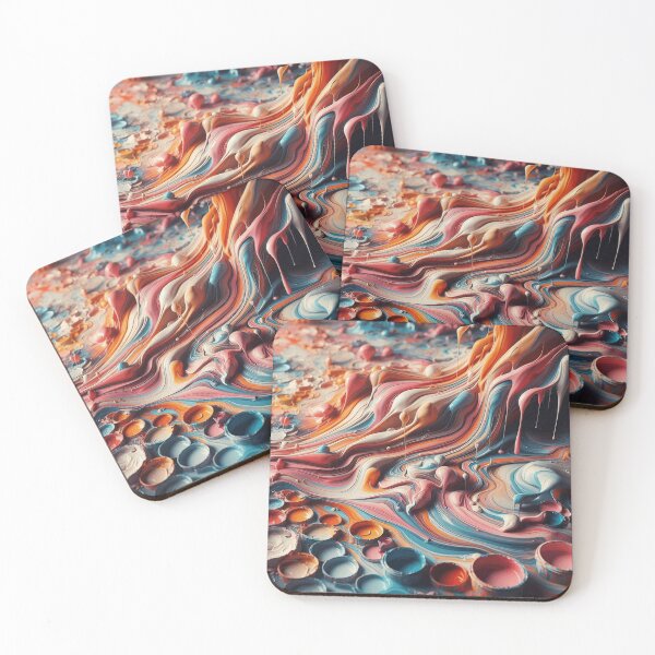 Item preview, Colorful Swirls of Spilled Art designed and sold by Lyavalio.